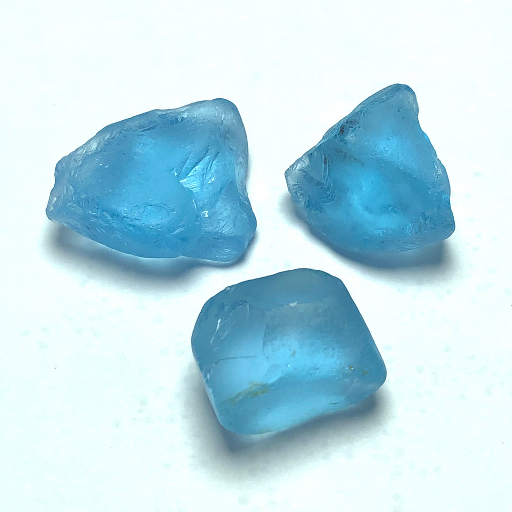 16.07 Grams Facet Rough African Blue Topaz For Sale - Noble Gemstones®