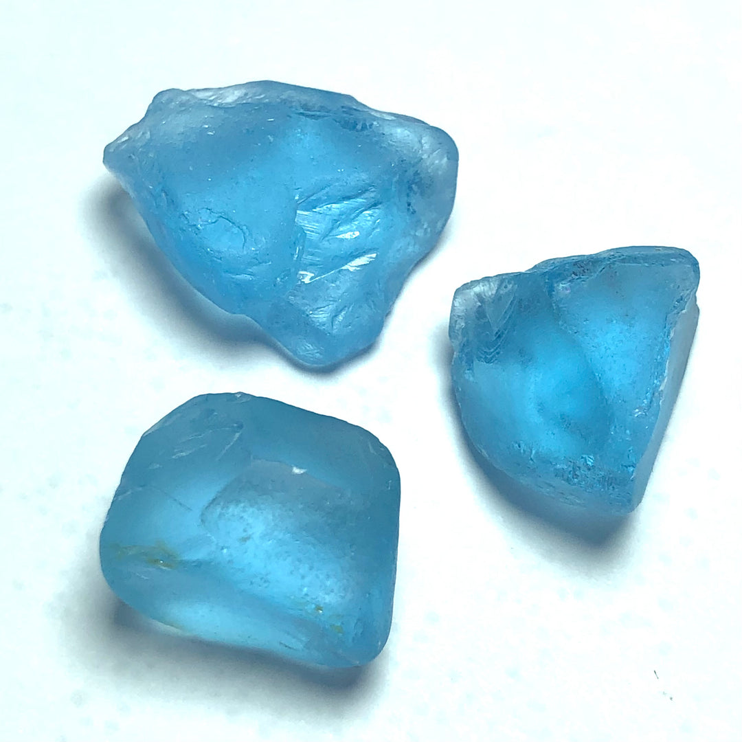 16.07 Grams Facet Rough African Blue Topaz For Sale - Noble Gemstones®