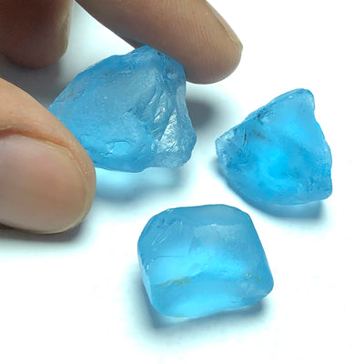 16.07 Grams Facet Rough African Blue Topaz For Sale - Noble Gemstones®