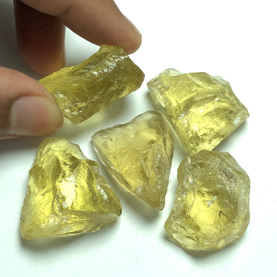 58.43 Grams Facet Rough Lemon Quartz For Sale - Noble Gemstones®