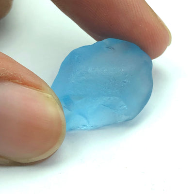 6.33 Grams Facet Rough African Blue Topaz - Noble Gemstones®