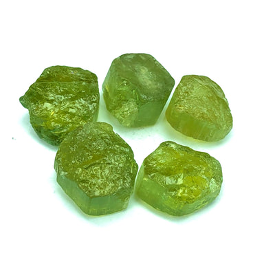 3.93 Grams Facet Rough Apple Green Afghanistan Tourmalines
