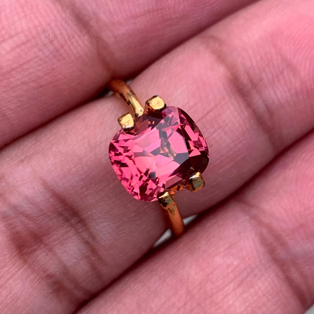 3.15 Carats Faceted Hot Pink Tourmaline