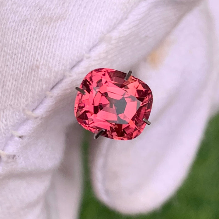 3.15 Carats Faceted Hot Pink Tourmaline