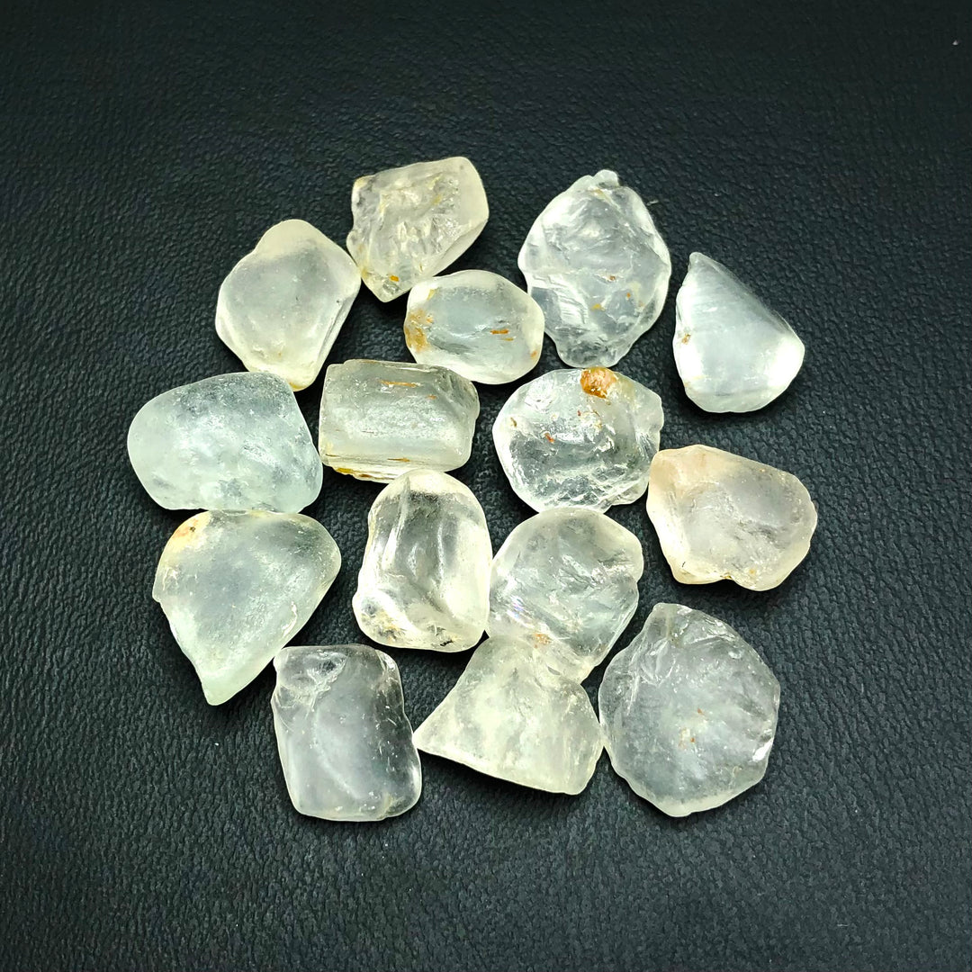 22.22 Grams Facet Rough White Brownish Topaz