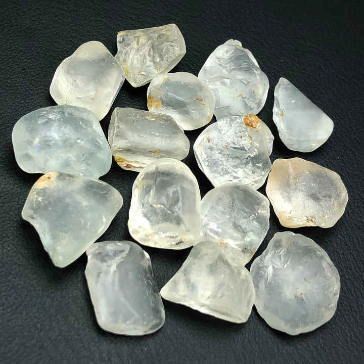 22.22 Grams Facet Rough White Brownish Topaz