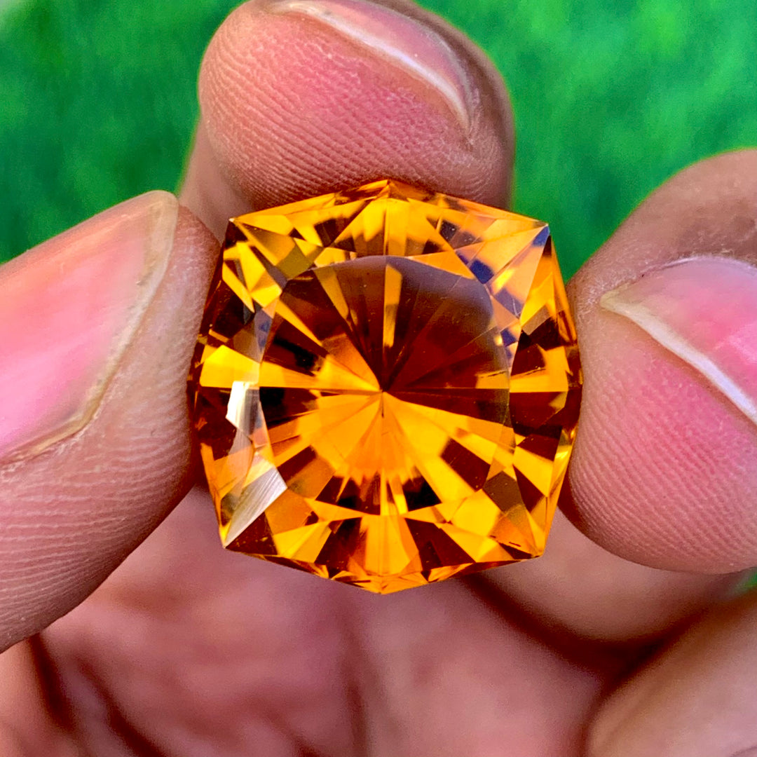 20.10 Carats Faceted Mandarin Citrine