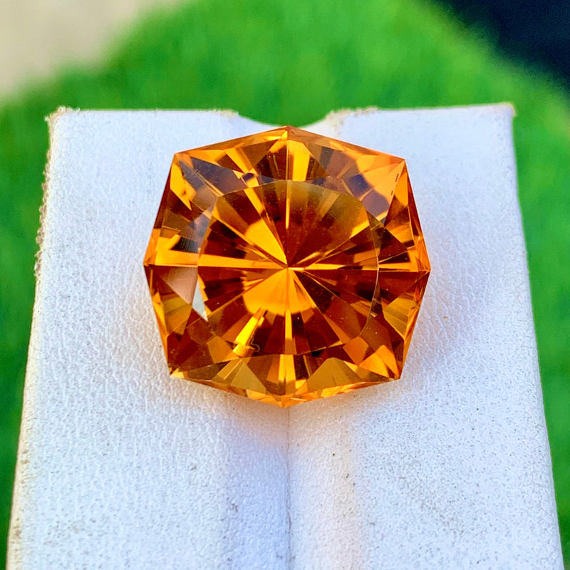 20.10 Carats Faceted Mandarin Citrine