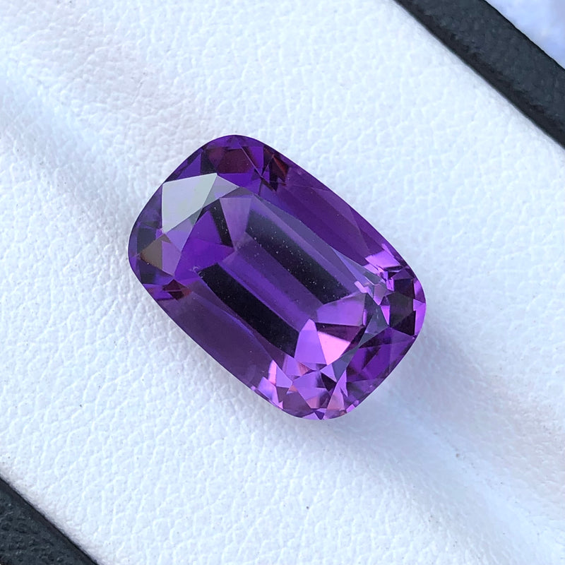 9.40 Carats Genuine Brazilian Faceted Amethyst For Sale