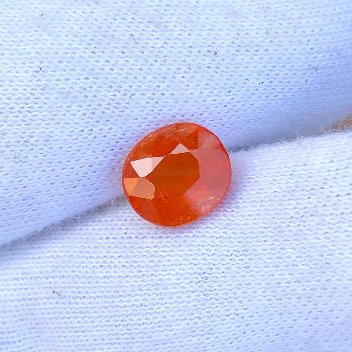 4.25 Carats Faceted Fanta Orange Spessartine Garnet