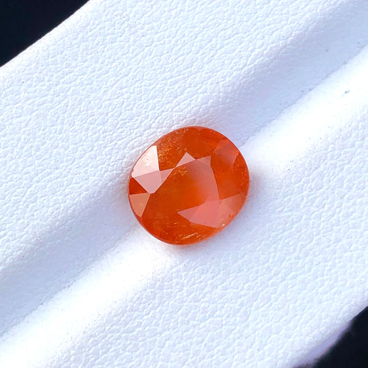 4.25 Carats Faceted Fanta Orange Spessartine Garnet