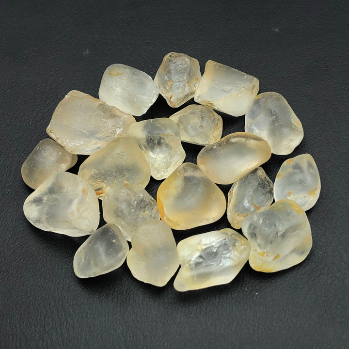 29.16 Grams Facet Rough Precious White Brown Topaz Gemstones