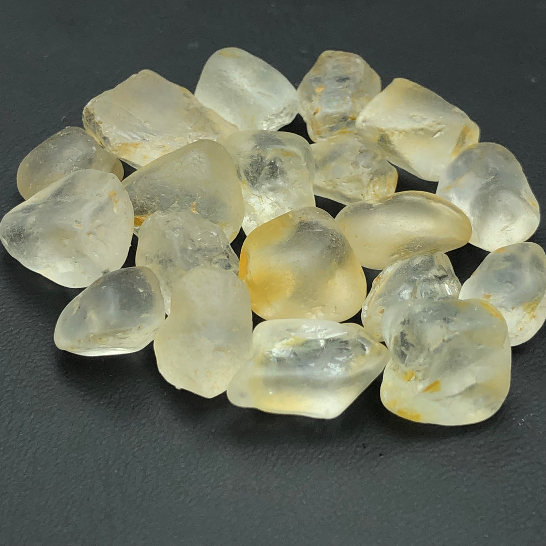 29.16 Grams Facet Rough Precious White Brown Topaz Gemstones