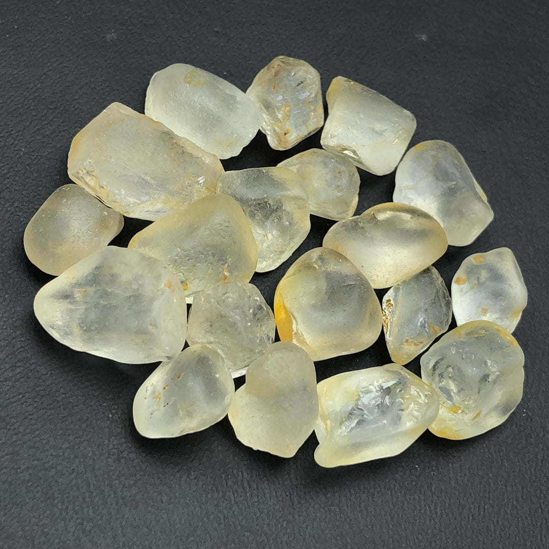 29.16 Grams Facet Rough Precious White Brown Topaz Gemstones