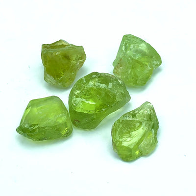 5.62 Grams Facet Rough Precious Apple Greenish Peridots Gemstones