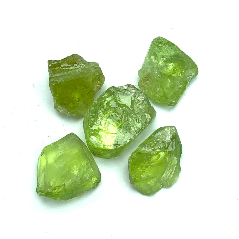 5.62 Grams Facet Rough Precious Apple Greenish Peridots Gemstones