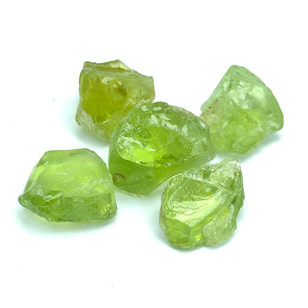 5.62 Grams Facet Rough Precious Apple Greenish Peridots Gemstones