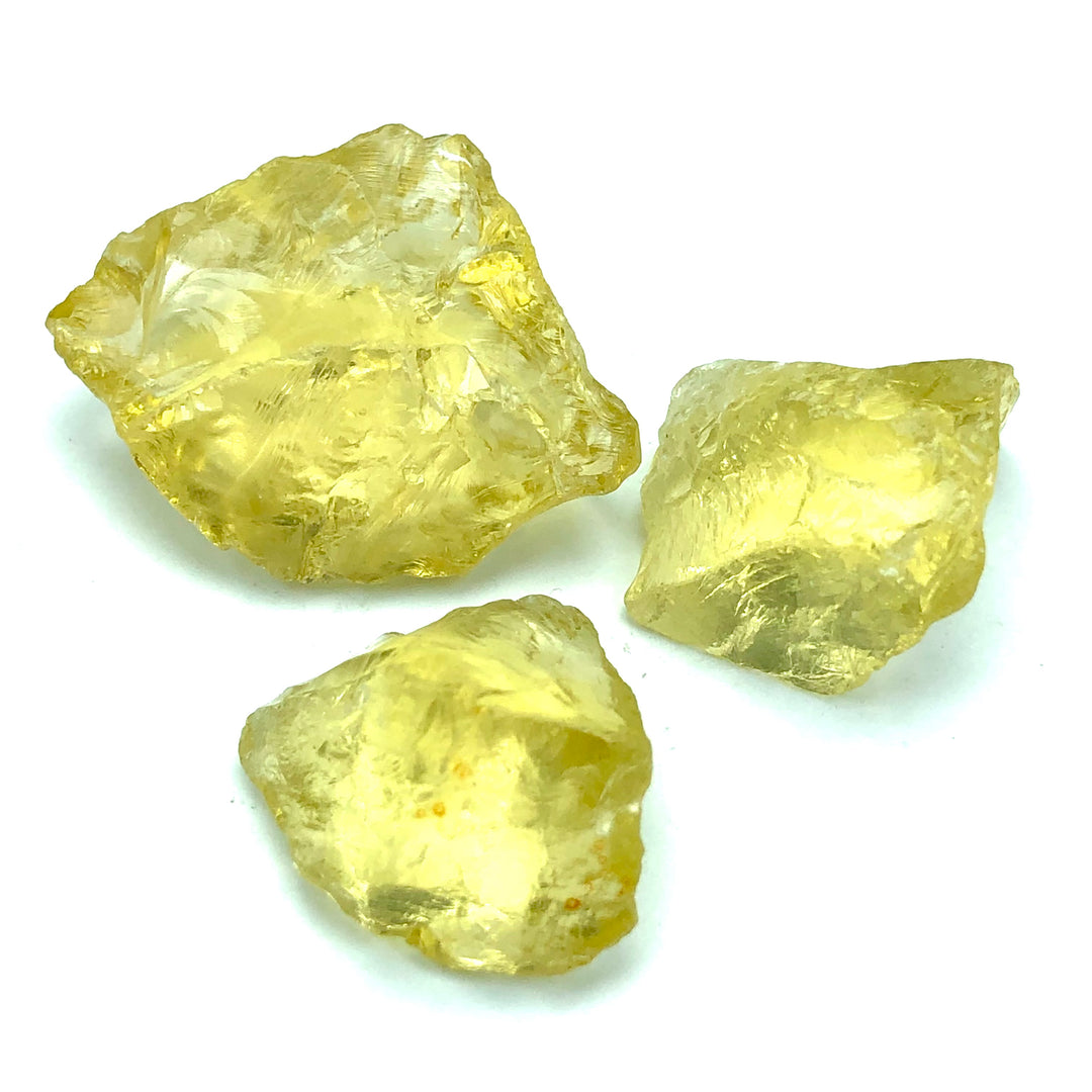 21.44 Grams Facet Rough Precious Lemon Quartz For Sale