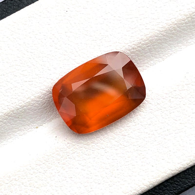 6.50 Carats Faceted Semi-Precious Hessonite Garnet