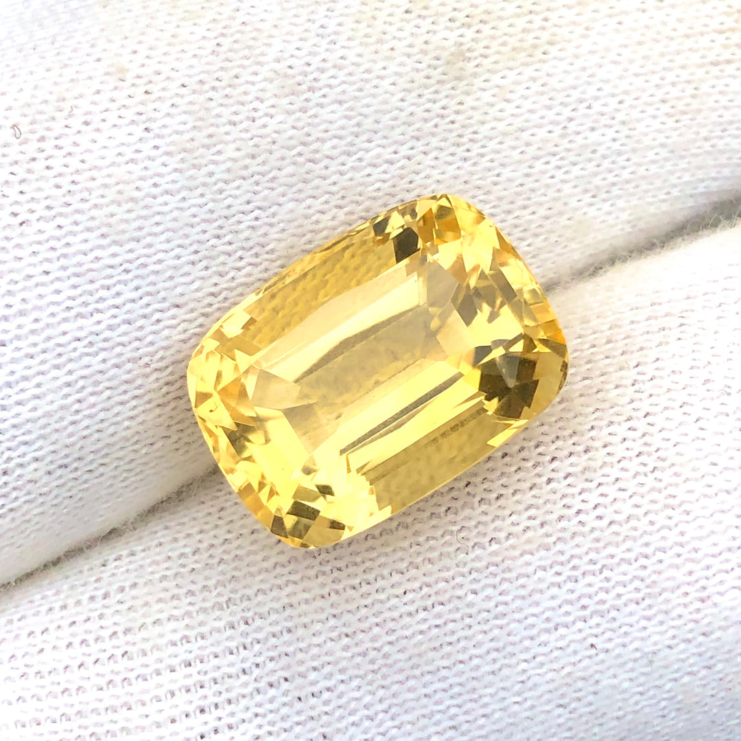 12.10 Carats Faceted Semi-Precious Citrine Gemstone