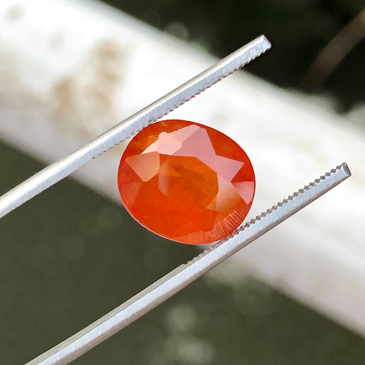 6.20 Carats Faceted Semi-Precious Spessartine Garnet