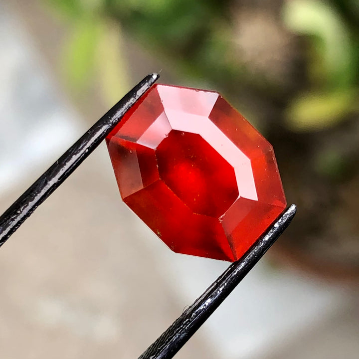 9.05 Carats Faceted Hessonite Garnet - Noble Gemstones®