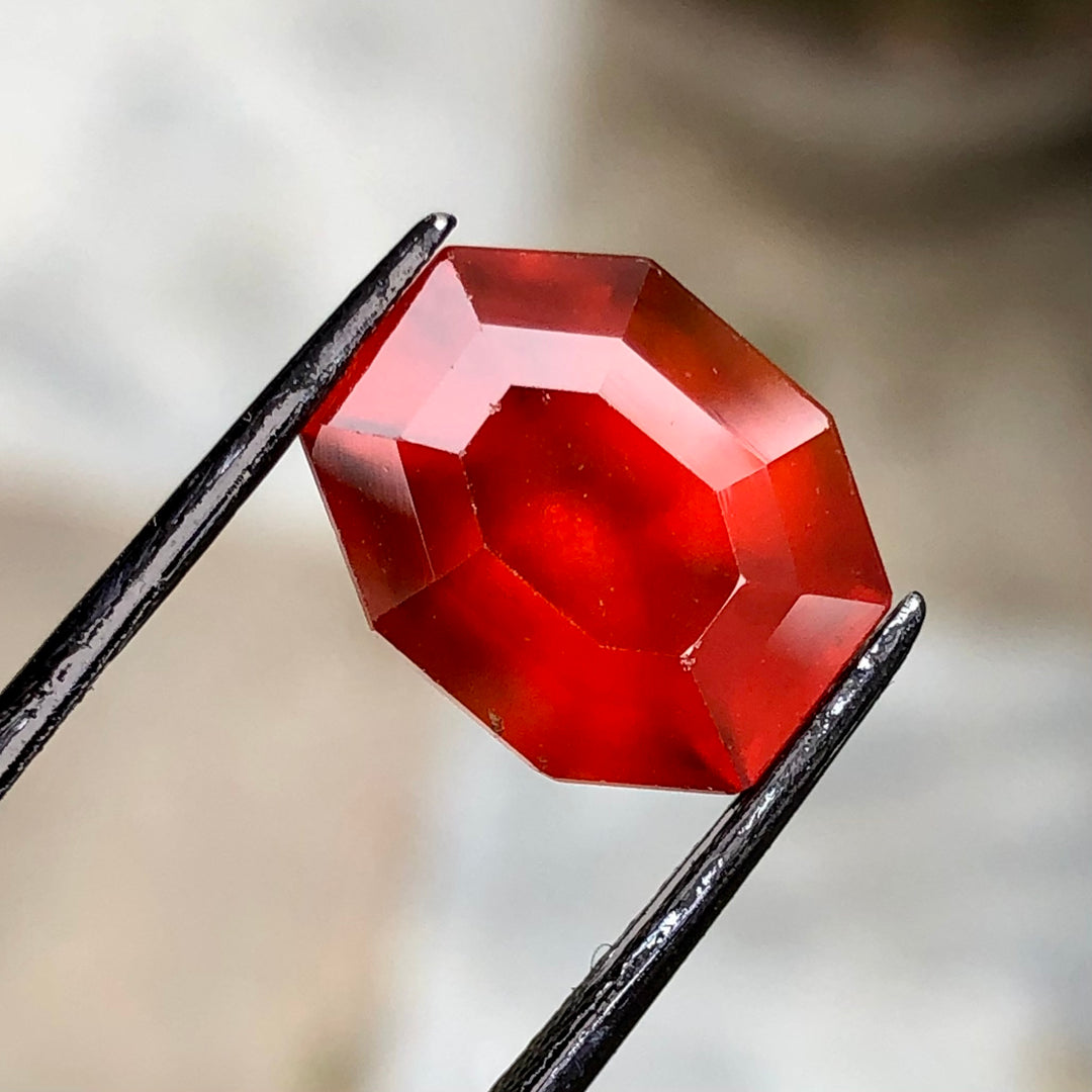 9.05 Carats Faceted Hessonite Garnet - Noble Gemstones®