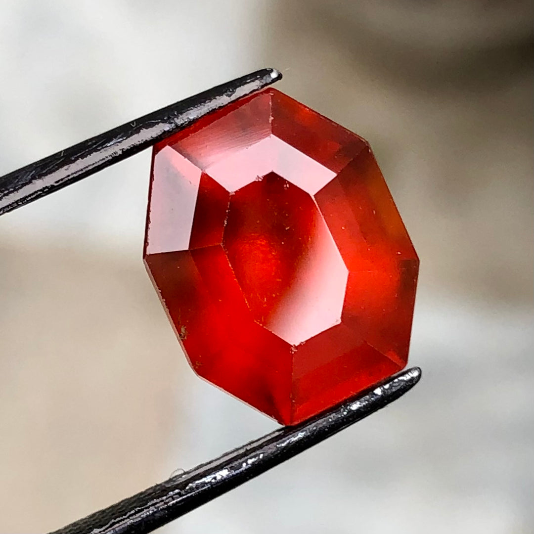 9.05 Carats Faceted Hessonite Garnet - Noble Gemstones®