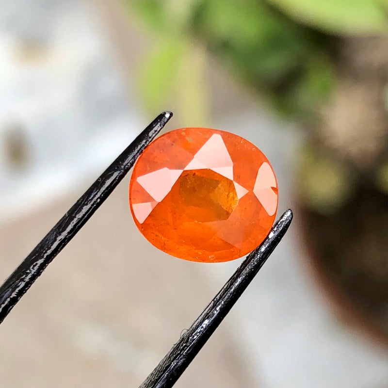 4.25 Carats Faceted Hessonite Garnet - Noble Gemstones®