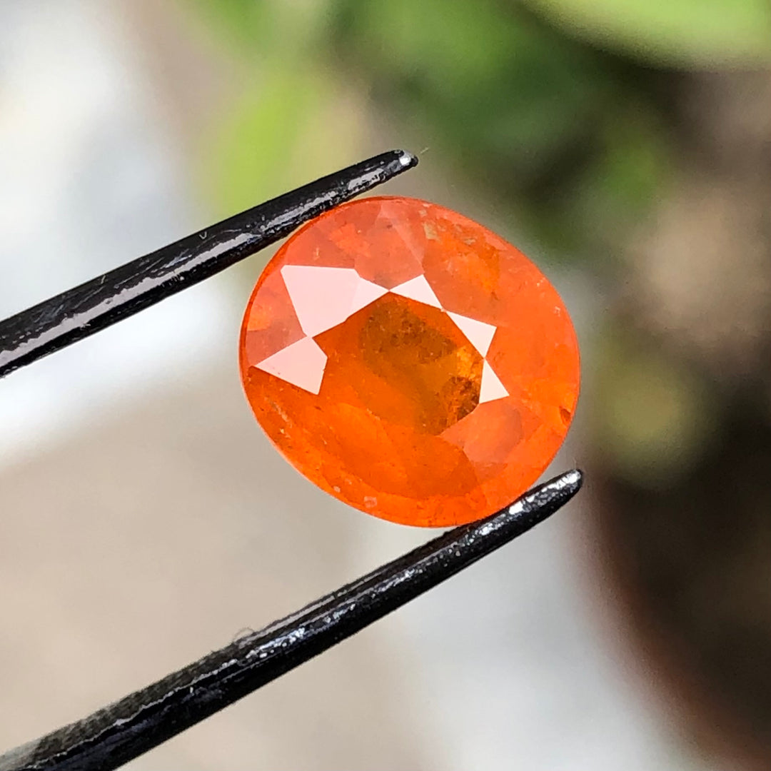 4.25 Carats Faceted Hessonite Garnet - Noble Gemstones®