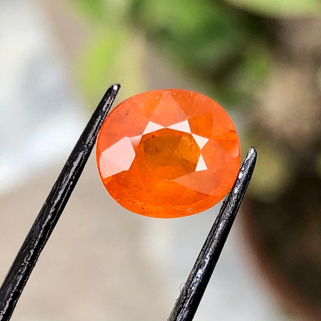 4.25 Carats Faceted Hessonite Garnet - Noble Gemstones®