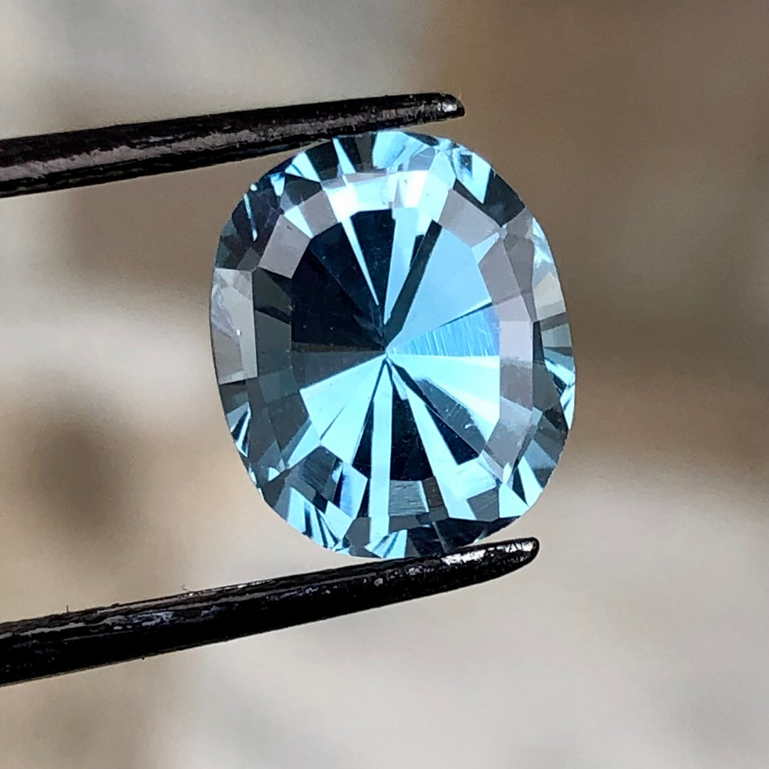 4.60 Carats Faceted Blue Topaz - Noble Gemstones®