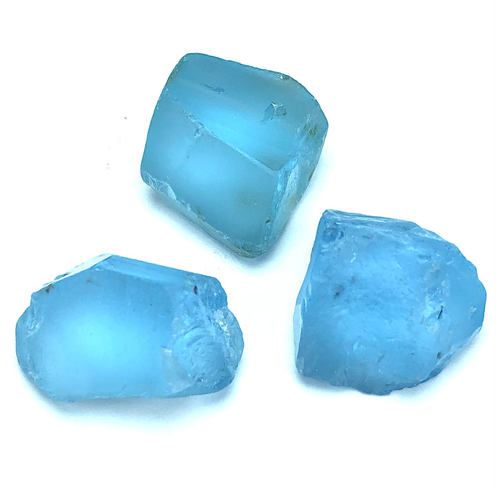 20 Grams Facet Rough Precious African Blue Topaz