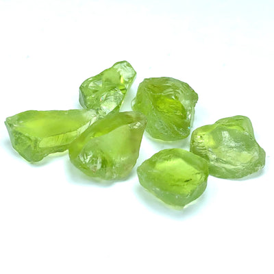 5.75 Grams Facet Rough Precious Apple Green Peridot Gemstones