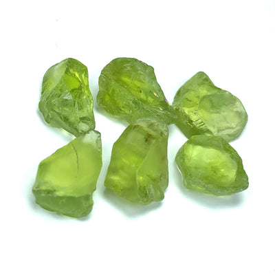 5.75 Grams Facet Rough Precious Apple Green Peridot Gemstones