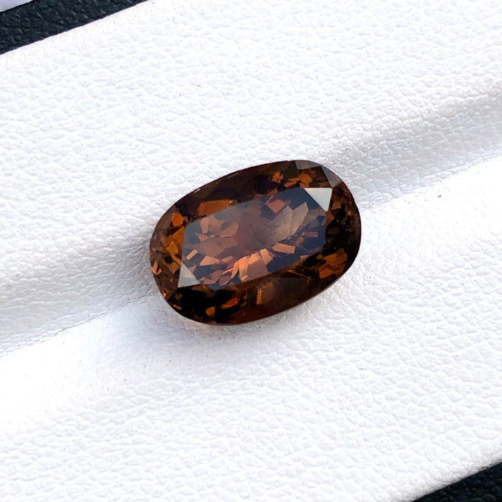 5.25 Carats Faceted Brownish African Semi-Precious Tourmaline