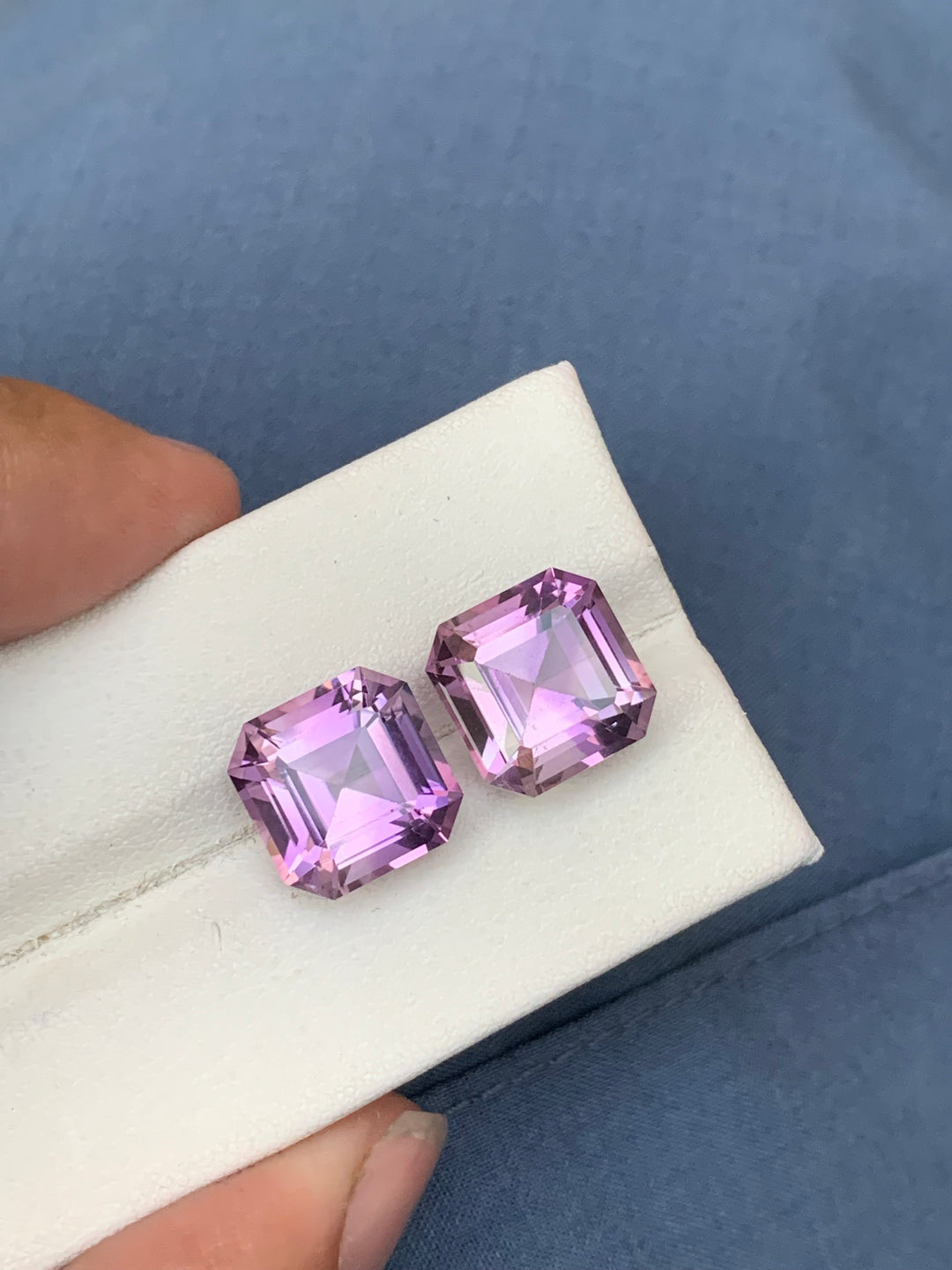 12.8 Carats Faceted Amethyst Pairs - Noble Gemstones®