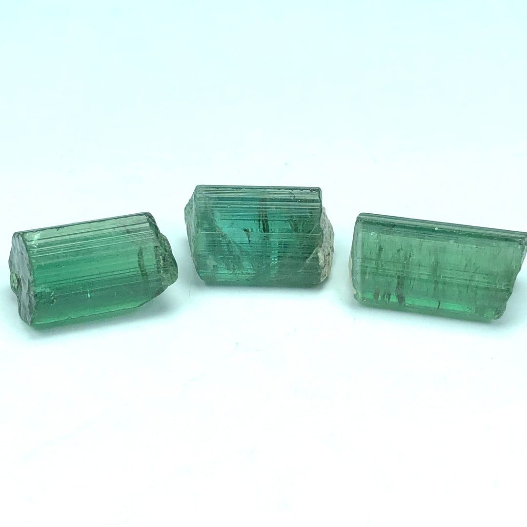 7.80 Grams Facet Rough Precious Green Afghanistan Tourmalines