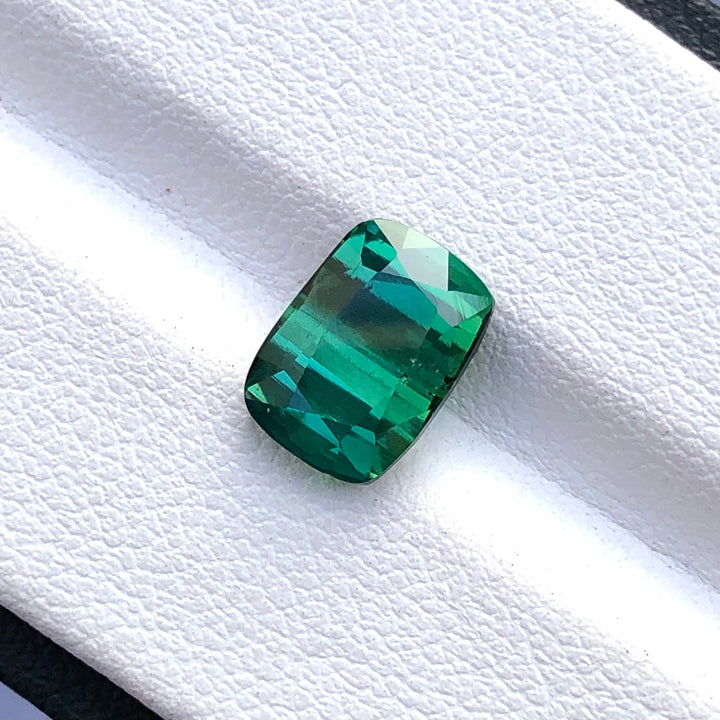 3.20 Carats Faceted Semi-Precious Bluish Green Tourmaline