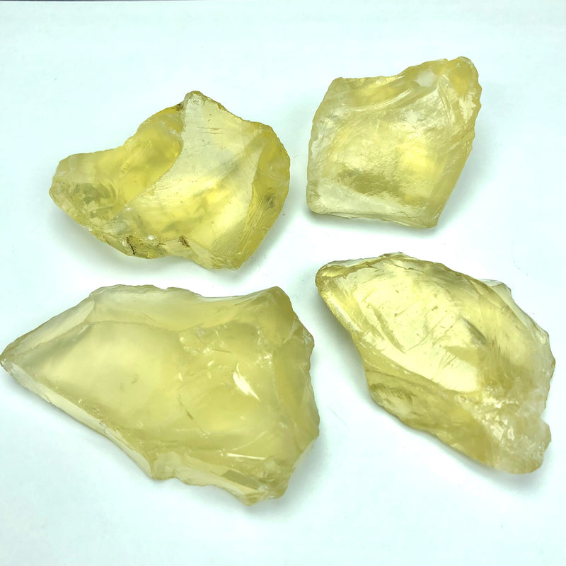 185.88 Grams Facet Rough Precious Yellow Quartz Gemstones