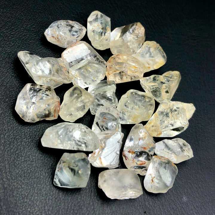 26.13 Grams Facet Rough Precious White Brownish Topaz