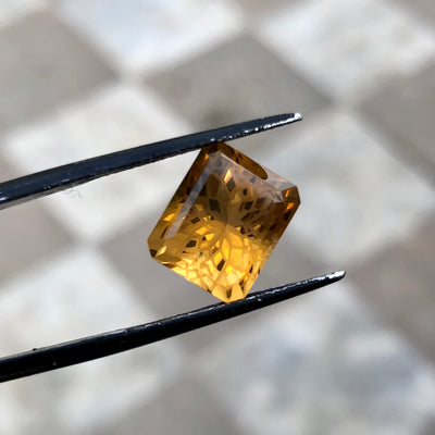6.40 Carats Faceted Honey Citrine - Noble Gemstones®
