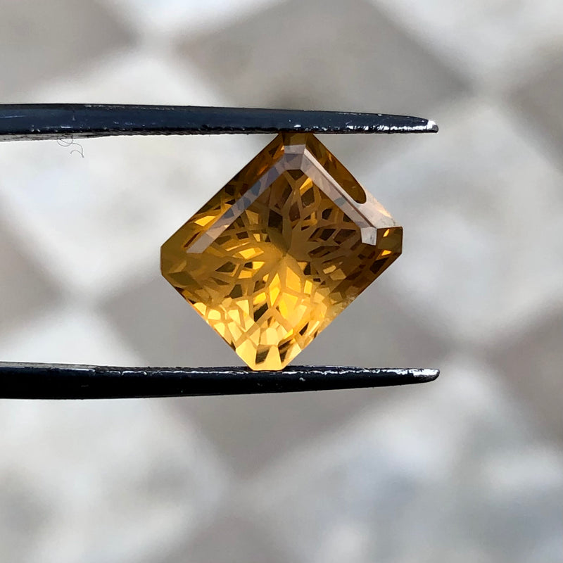 6.40 Carats Faceted Honey Citrine - Noble Gemstones®