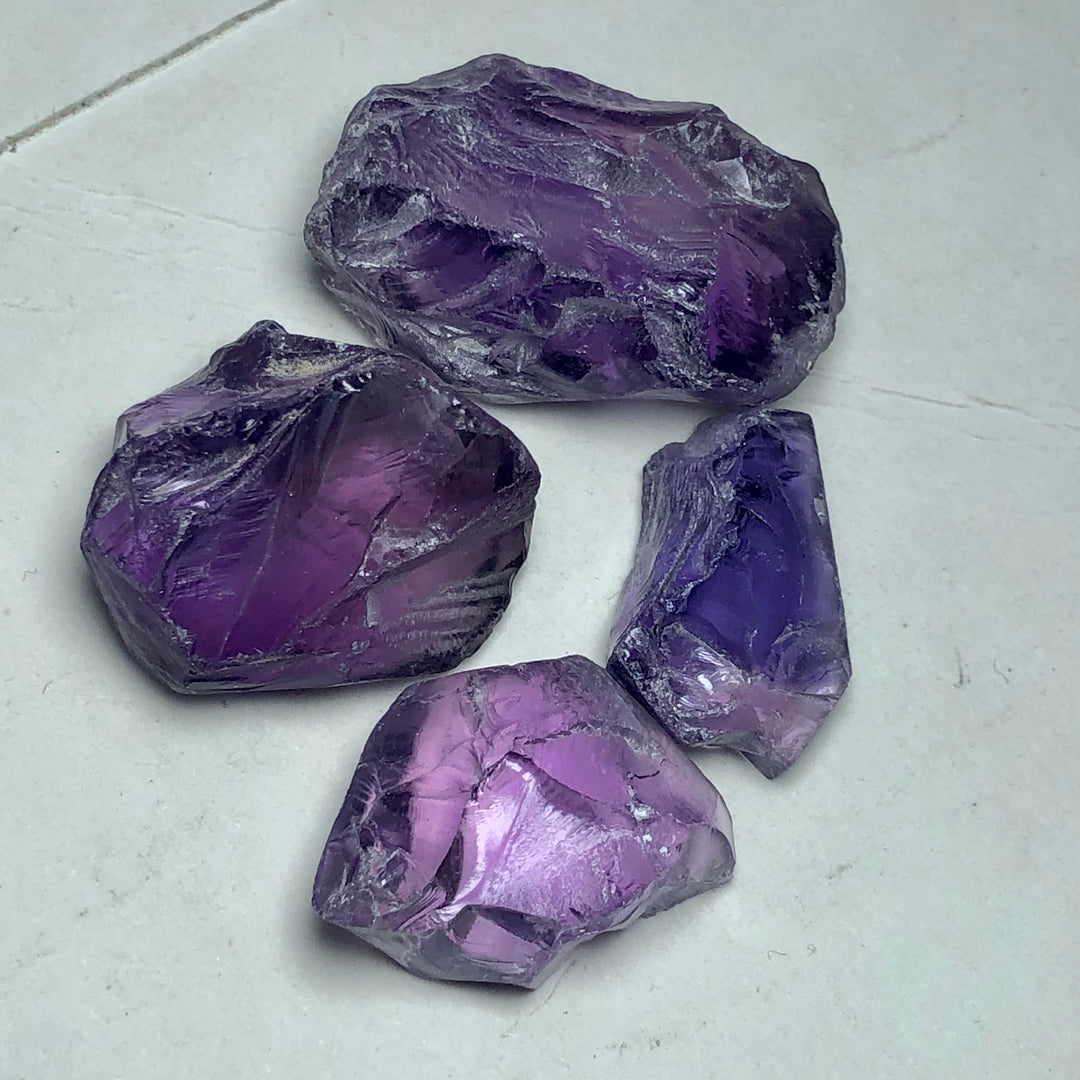 53.55 Carats Facet Rough Amethyst - Noble Gemstones®