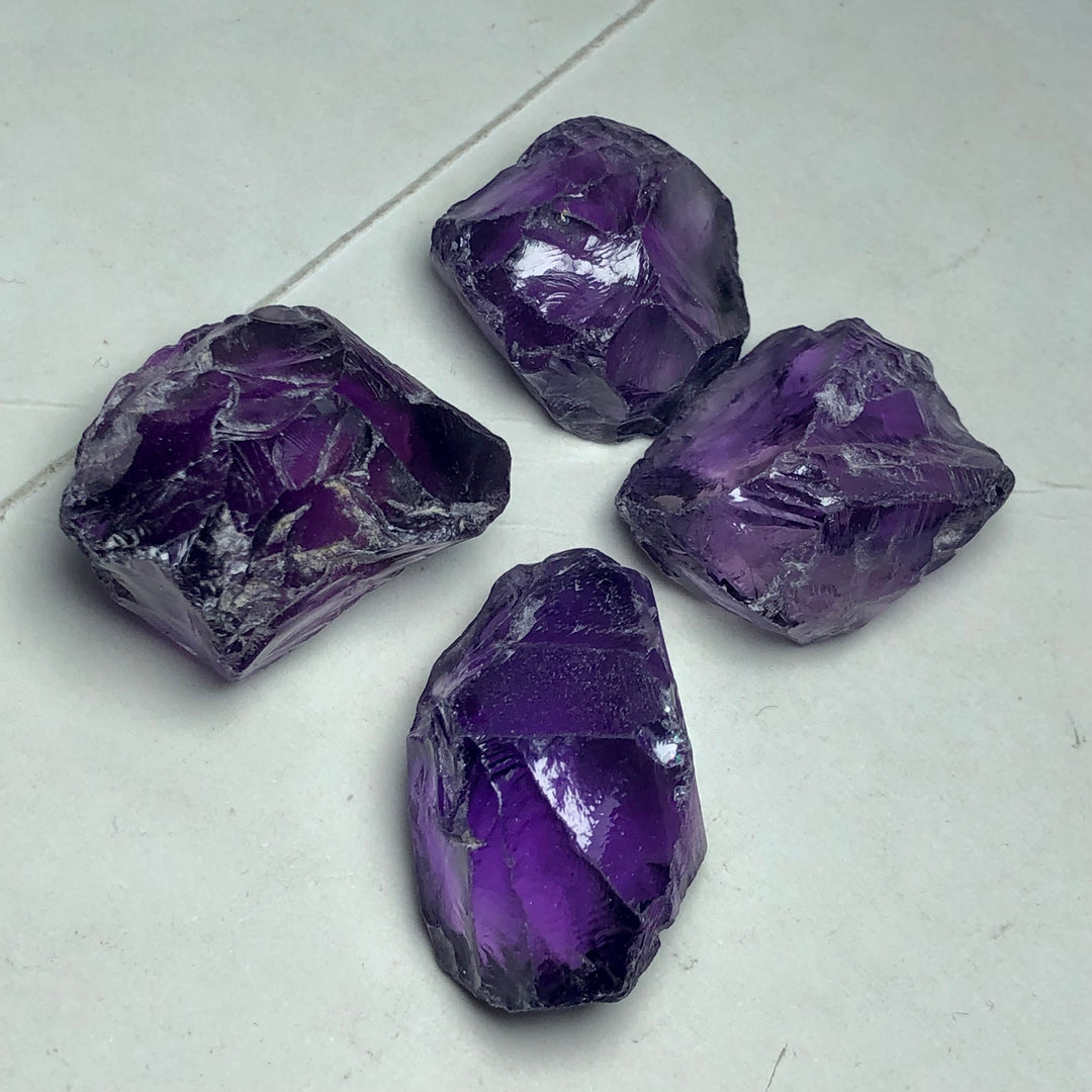 61 Grams Facet Rough Amethyst - Noble Gemstones®