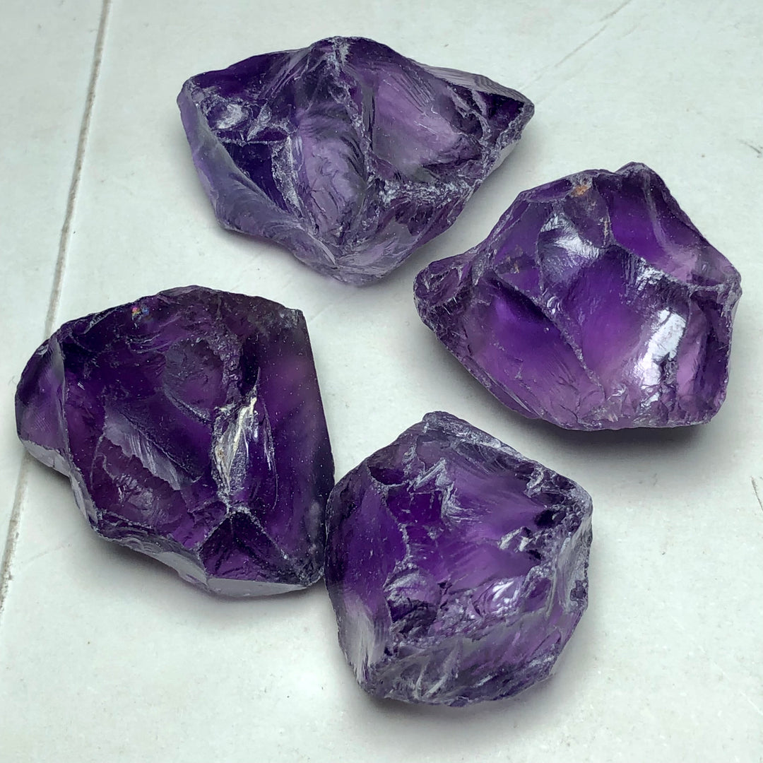 66.13 Grams Facet Rough Amethyst - Noble Gemstones®