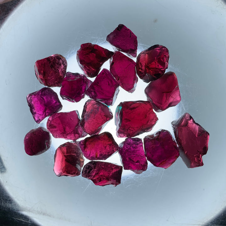 30 Grams Raw Pink Rhodolite Garnet