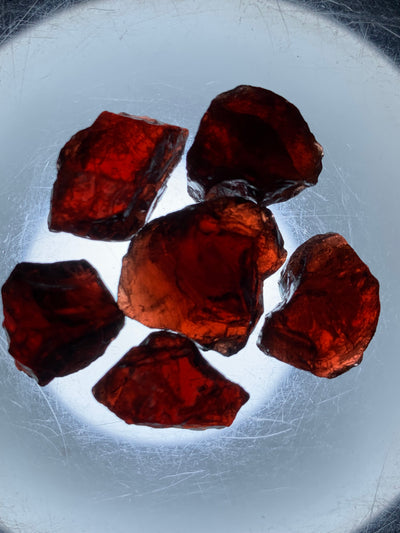 21 Grams Facet Rough Red Rhodolite Garnet
