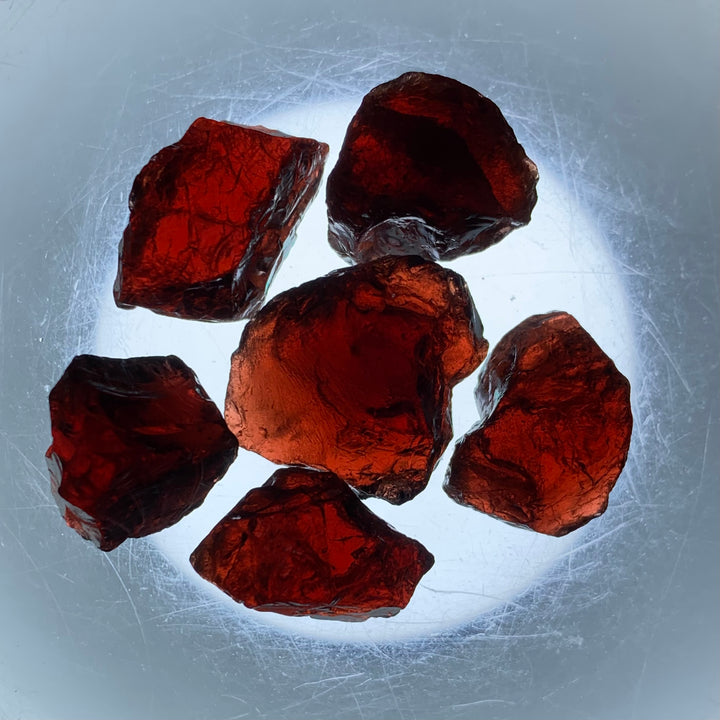 21 Grams Facet Rough Red Rhodolite Garnet