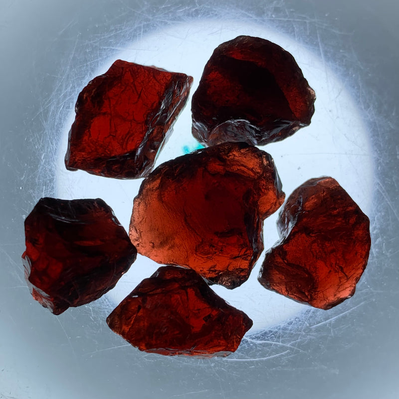 21 Grams Facet Rough Red Rhodolite Garnet